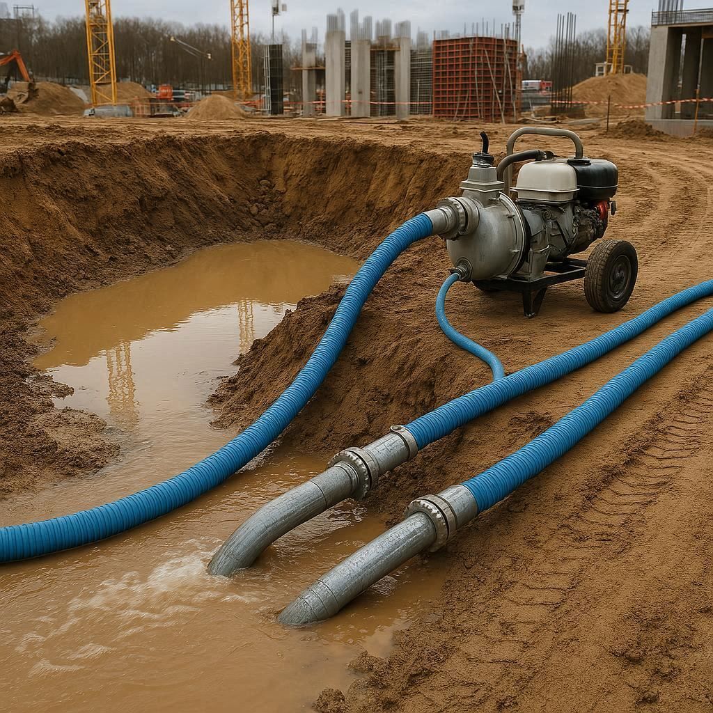 Водопонижение и осушение котлована в Санкт-Петербурге